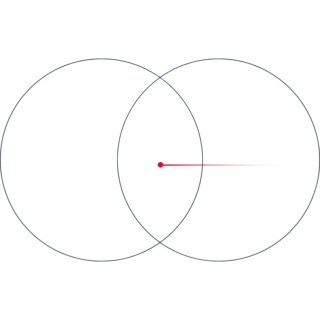 Overlapping circles
